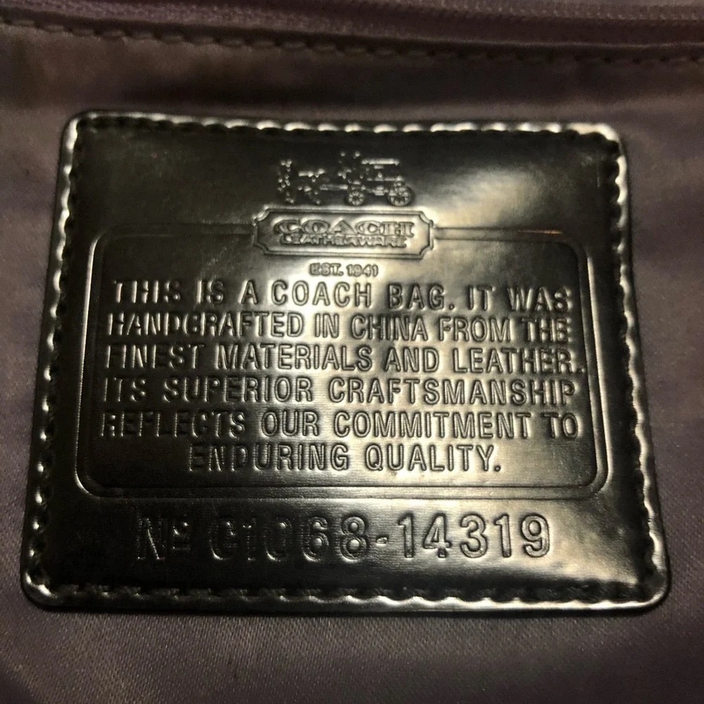 Coach signature Sabrina satchel tote bag